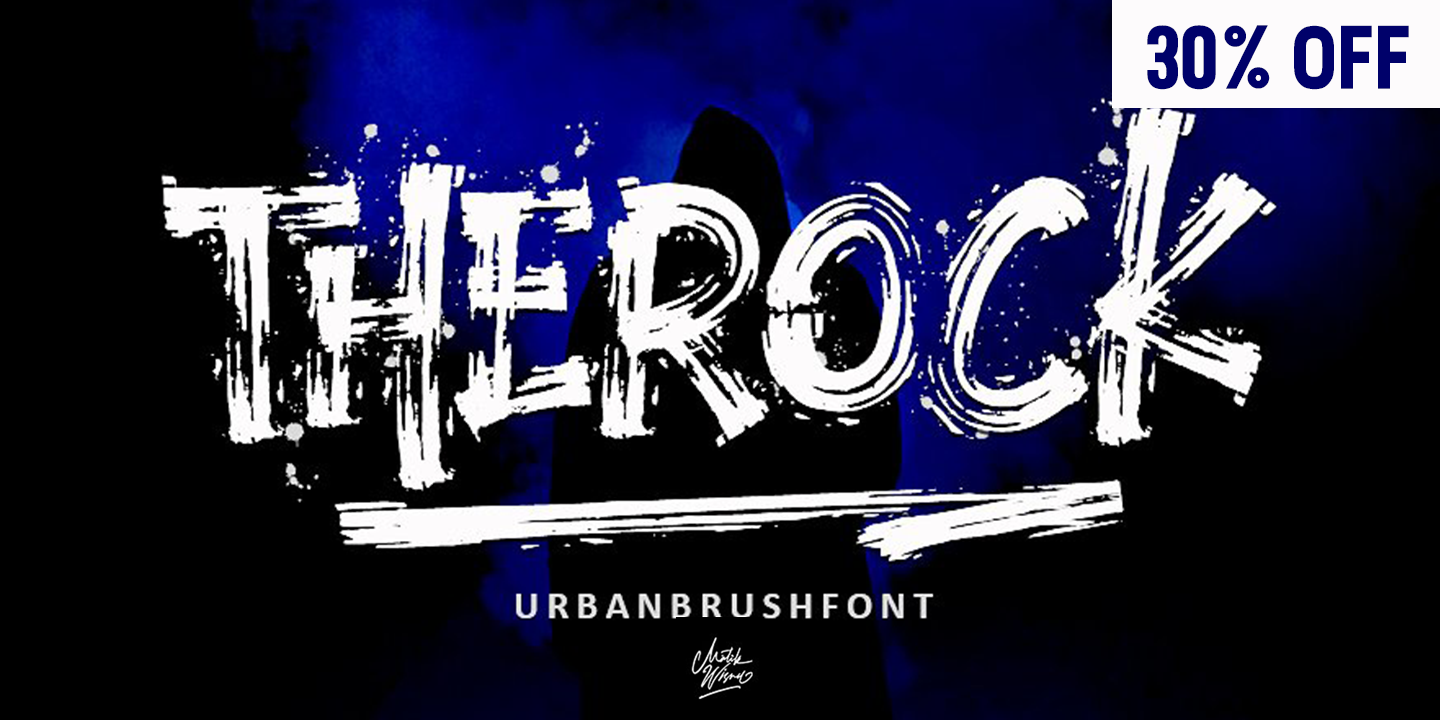 Therock SWASH Font preview